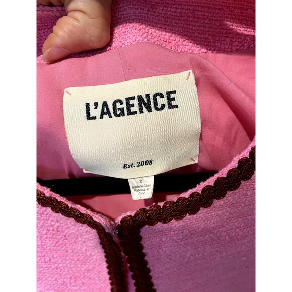 L'Agence Alexandria Cropped Jacket size 2 - Picture 4 of 6
